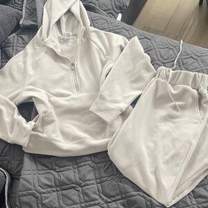 RBX Cream Hoodie and Jogger Set medium